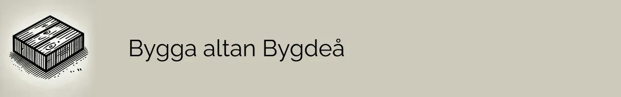 Bygga altan Bygdeå